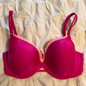 Victoria’s Secret Demi 34D. Hot pink